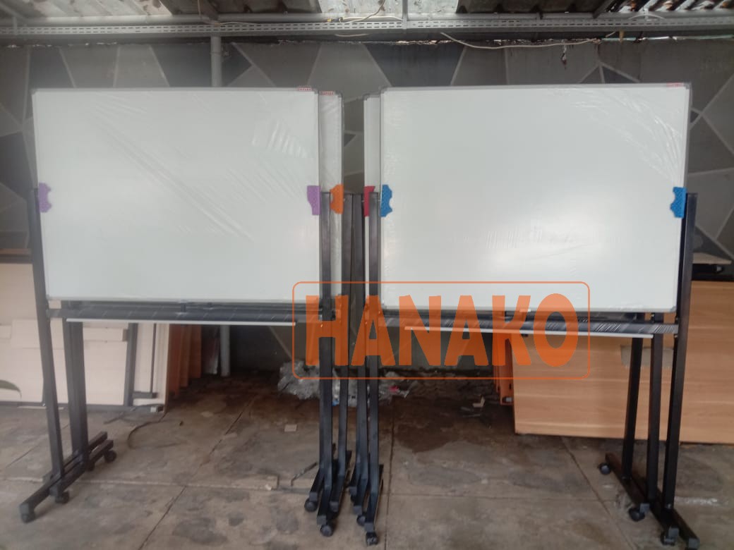 Papan Tulis Whiteboaard 90x120 Standing 1 muka