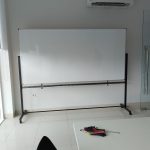 Papan Tulis Whiteboard Standing 120x240 Magnetic BSI