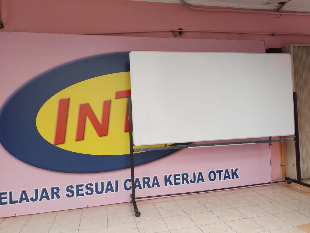 Papan Tulis Whiteboard Standing 120x240 Magnetic 2 muka