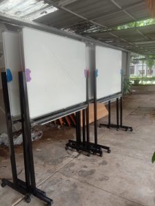 Papan Tulis Whiteboaard 90x120 Standing 2 muka